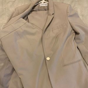 Calvin Klein Full Suit: Jacket, Skirt & Pants, Size 4